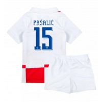 Camisa de time de futebol Croácia Mario Pasalic #15 Replicas 1º Equipamento Infantil Europeu 2024 Manga Curta (+ Calças curtas)